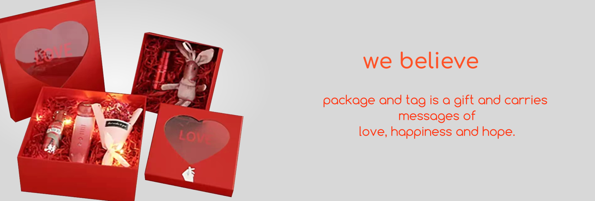 Gift brings love, happiness and hope.